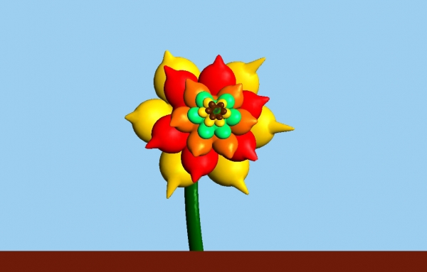 Creation of Fantasy flower: Step 9